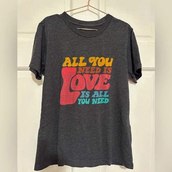 {Rivet Apparel} Love Is All You Need Tee ❤️ - Sz Youth 10-12 - Picture 3 of 5